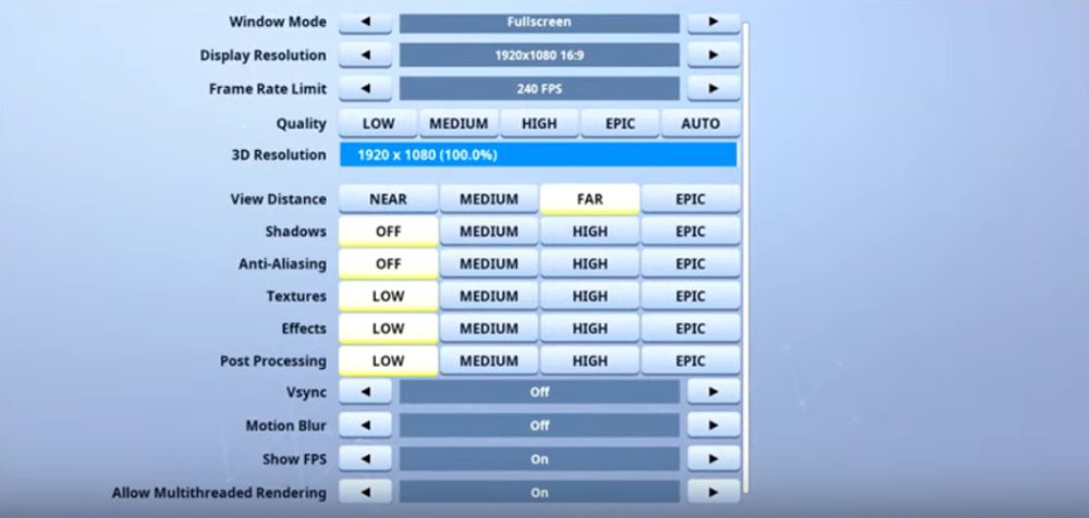 Ninja Fortnite Settings, Gear and Setup