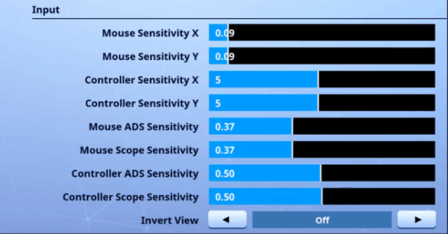 CouRage Fortnite Mouse Settings