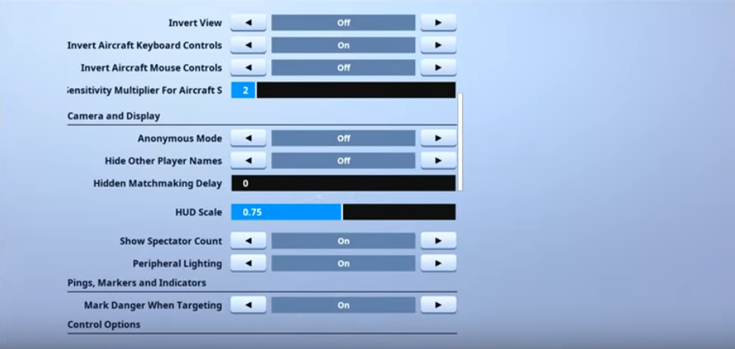 RazorX Fortnite Video settings