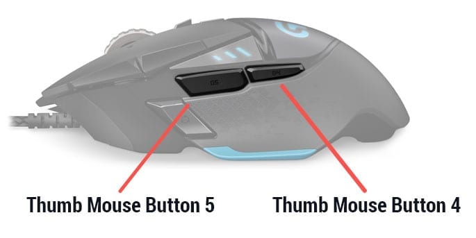 SpaceLyon mouse buttons