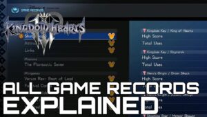 kingdom hearts 3 all game records